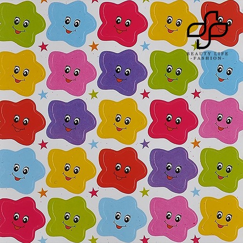 Set 10 tờ miếng dán trang trí hình ngôi sao mặt cười dành cho trang trí lớp học