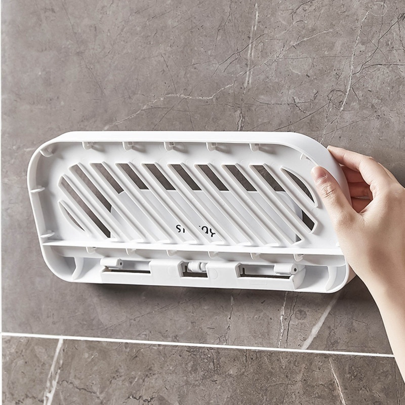 Giá Đỡ Xà Phòng / Gia Vị Gắn Tường Có Thể Gập Lại Tiện Dụng Cho Phòng Tắm / Nhà Bếp