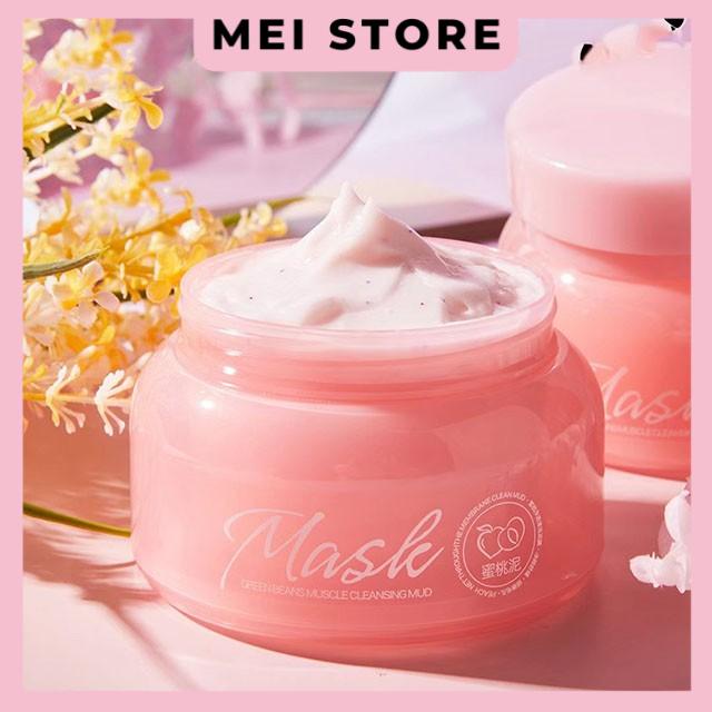Tẩy Tế Bào Chết GUSHIYUTA Bùn Anh Đào Và Đậu Xanh Thu Nhỏ Lỗ Chân Lông 138ml