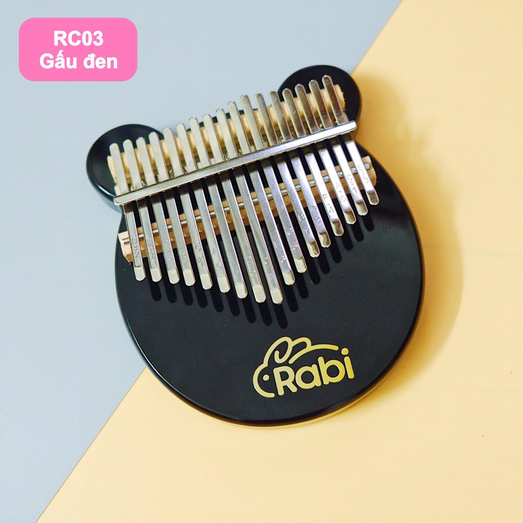 Đàn Kalimba trong suốt CAO CẤP RABI (Kèm đủ phụ kiện Kalimba)