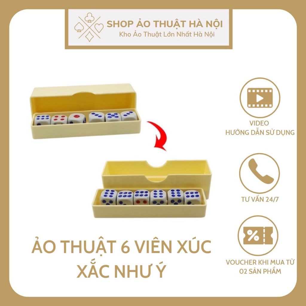 Đồ Chơi Ảo Thuật 6 Viên Xúc Xắc Như Ý Độc Lạ Sáng Tạo Thông Minh Giá Rẻ Dành Cho Bé
