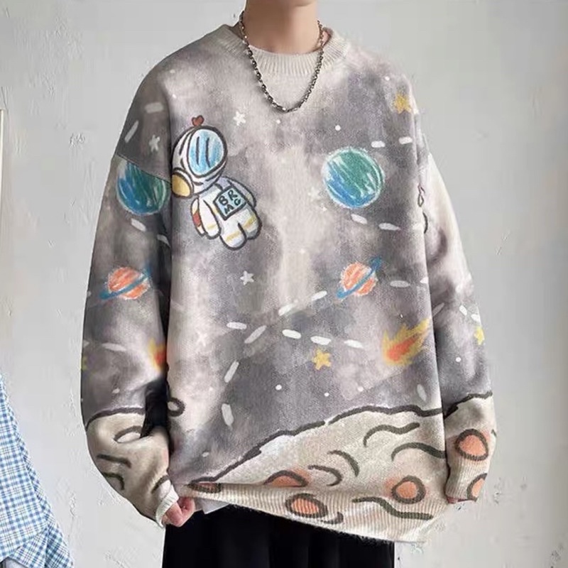 Áo len unisex loang màu phi hành gia unisex