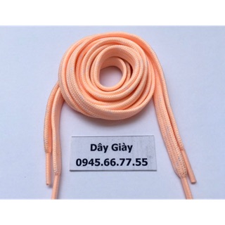Dây giày màu hồng cam