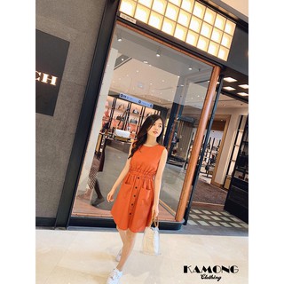 ĐẦM SỌC BO THUN EO (GẠCH)