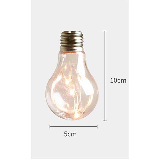 Dây Đèn Led Trang Trí Bóng Tròn Edison Phong Cách Vintage Màu Vàng Nắng Và Nhiều Màu Dài 4M Nhiều Chế Độ Chớp