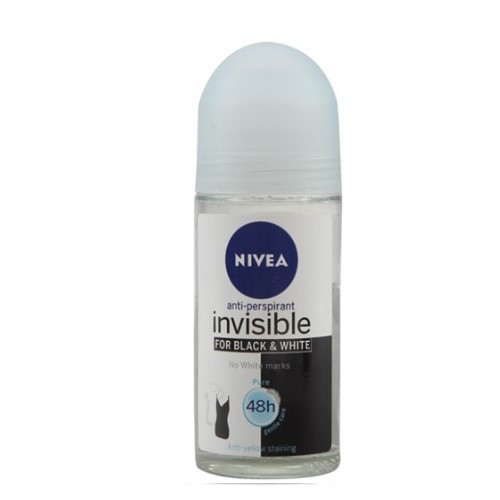 🍀🍀Lăn Khử Mùi Nivea Invisible For Black &White 48h-50ml