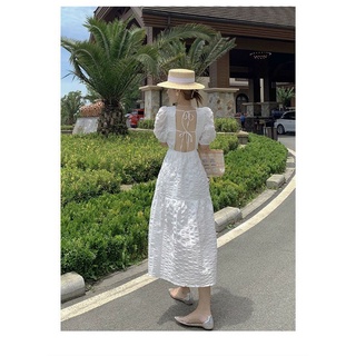Đầm maxi cột dây lưng trắng hồng siêu hot