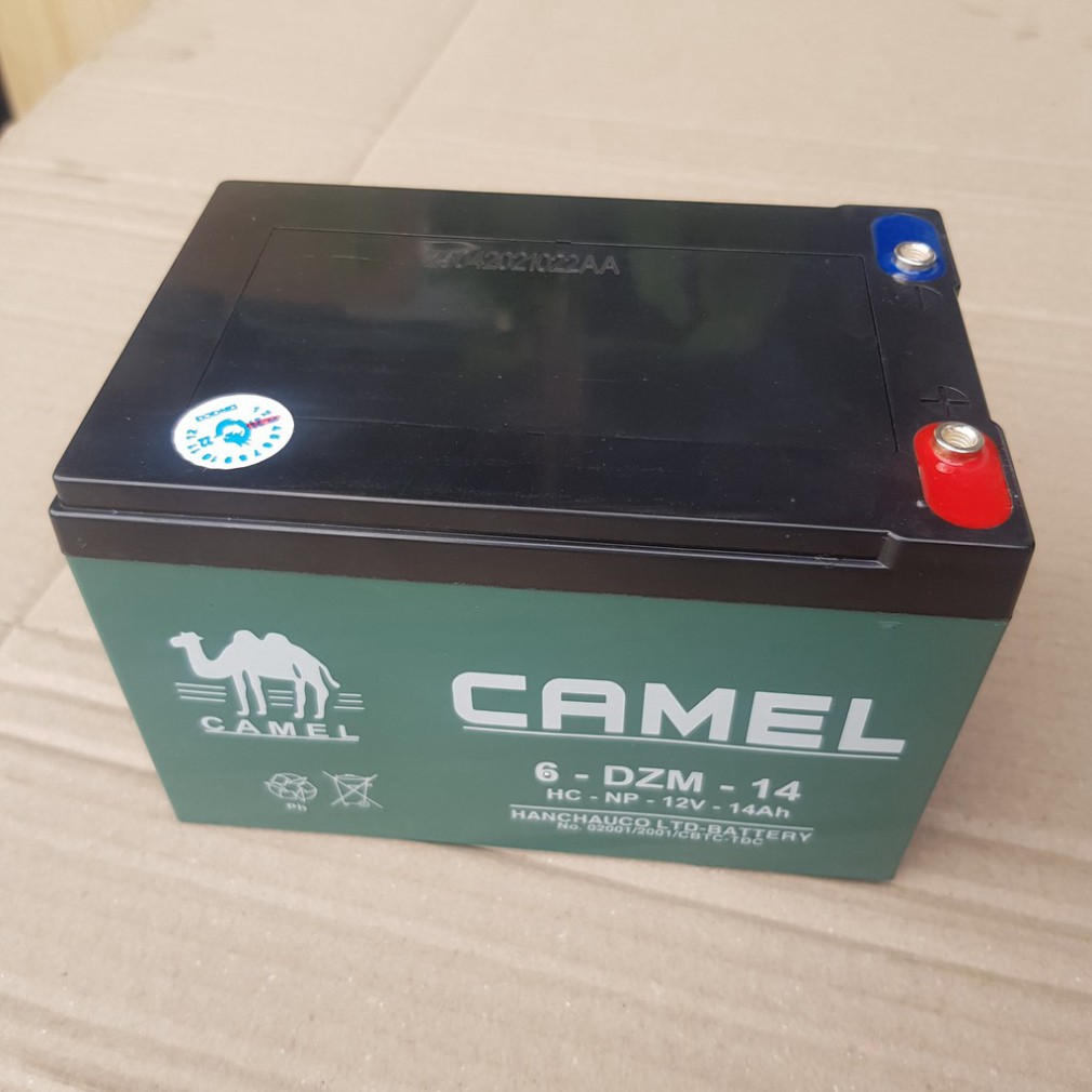 [HÀNG CÓ SẴN] Bình Ắc quy xe đạp điện Camel 12V 14ah 6-DZF-14 MS 001 ĐẠI KA_STORE