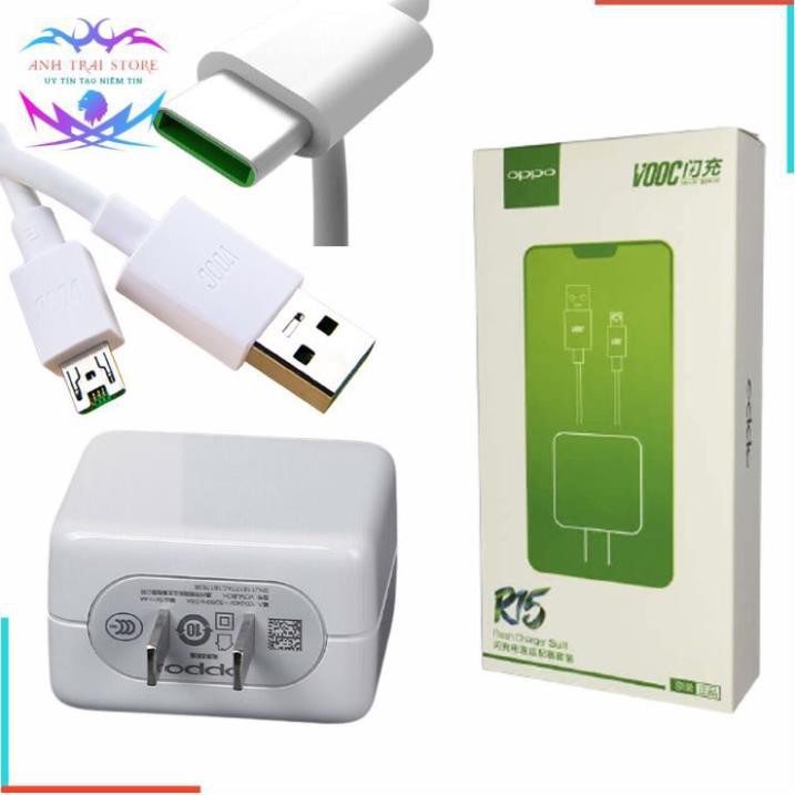 [Rẻ Vô Địch] BỘ SẠC VOOC OPPO R15 - 5V 4A - Cam kết loại xịn - SẠC OPPO F9, F11