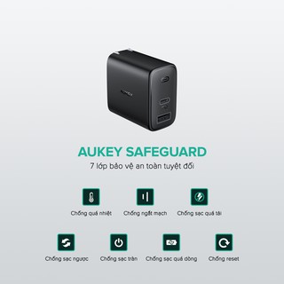 Cốc sạc Aukey 1USB 1Type-C 32W PA-F3S