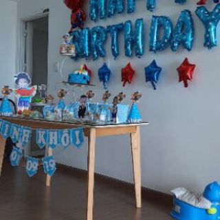 Set bóng sinh nhật siêu nhân nhện,