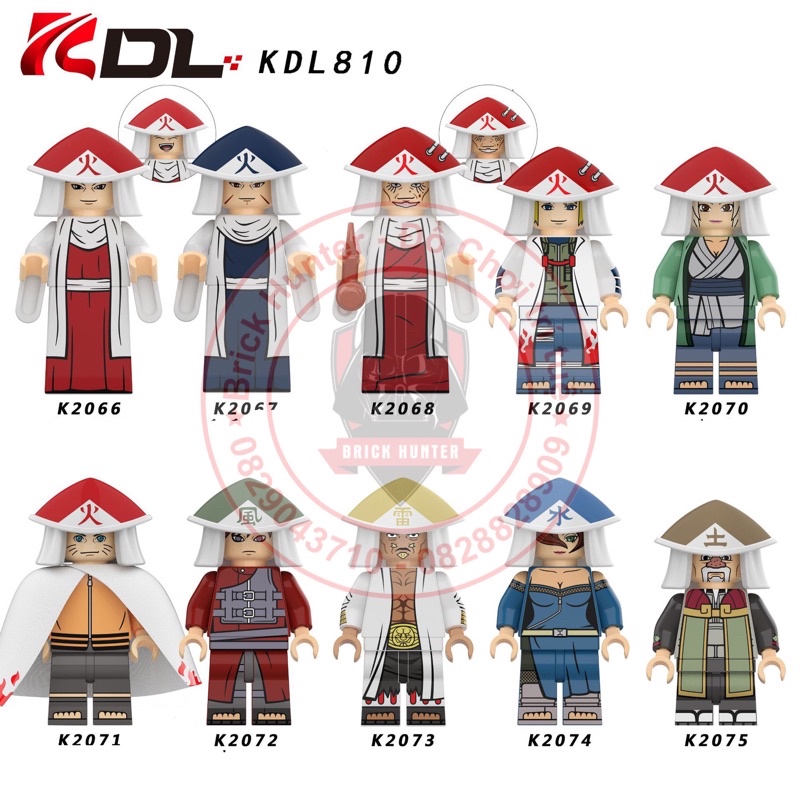 Xếp hình Naruto KDL 810 mô hình lắp ráp nhân vật anime