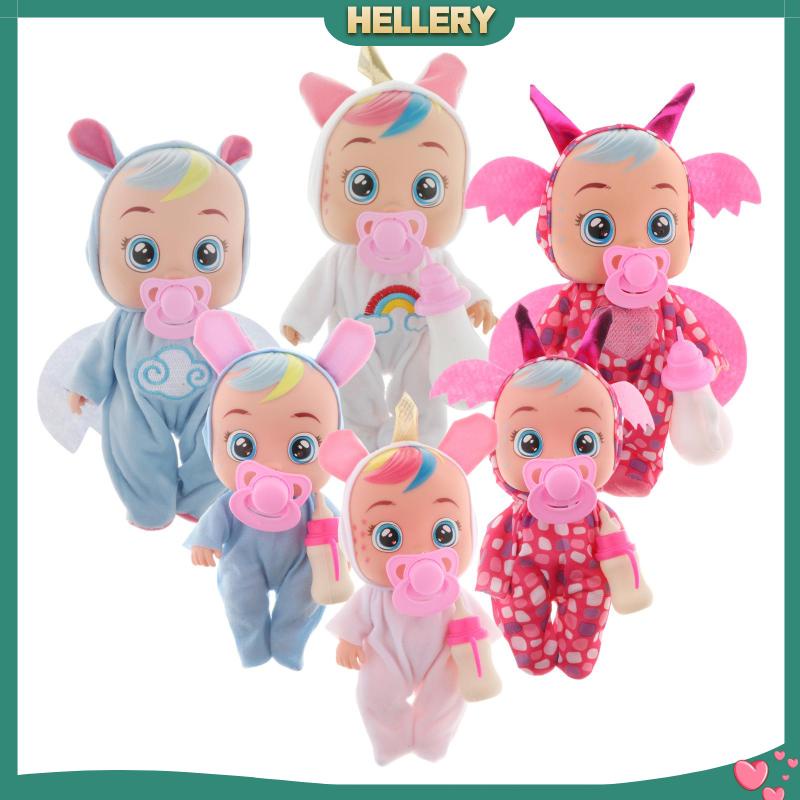 [HelleryVN] Búp Bê Em Bé Giống Thật Có Thể Khóc Ăn Được Tương Tác Đồ Chơi Nước Mắt Thật Làm Quà Tặ