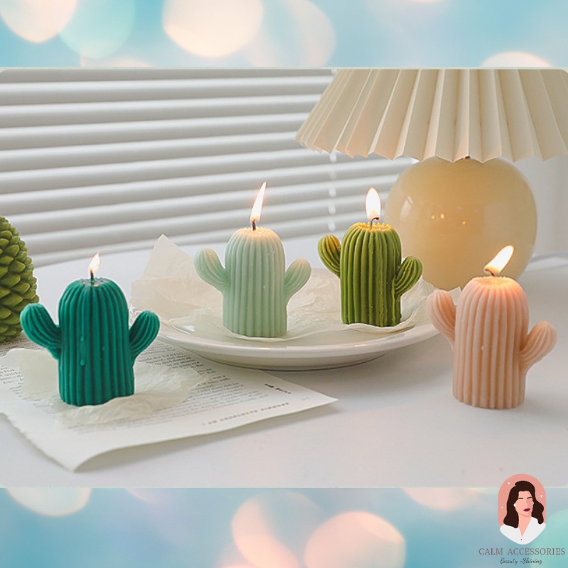 Nến thơm hình cây xương rồng 🌵 giúp thơm phòng, decor trang trí phòng, góc chụp ảnh