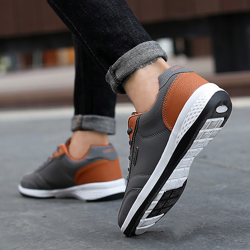 Luxury Simple Men Casual Shoes Light Walking Shoes Business Sneaker