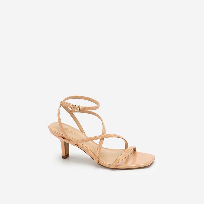 Giày Sandal Cao Gót Quai Mảnh SDN 0666 Vascara - Màu Be