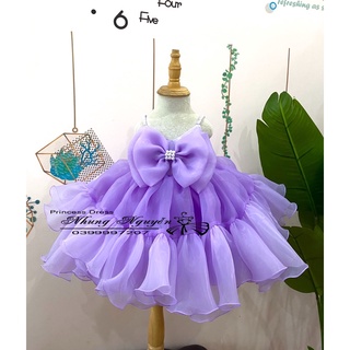 VÁY CÔNG CHÚA (Vịt mới) Nhung Nguyễn Váy Đầm Công chúa Bé Gái Cao Cấp Tặng Kèm Cài