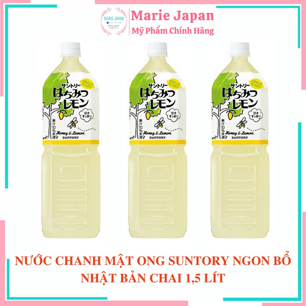 NƯỚC ÉP CHANH MẬT ONG SUNTORY CỰC NGON TĂNG ĐỀ KHÁNG ĐẸP DA NHẬT BẢN - CHAI 1,5 LÍT