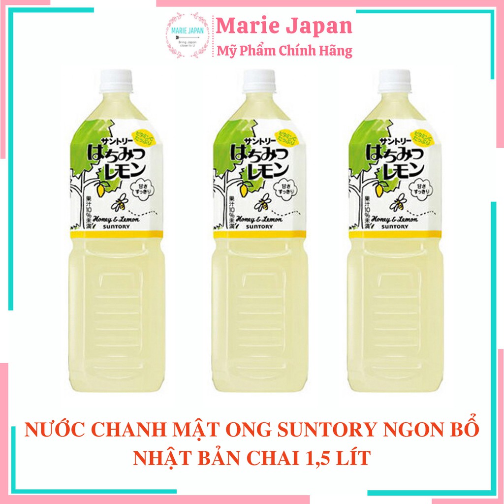 NƯỚC ÉP CHANH MẬT ONG SUNTORY CỰC NGON TĂNG ĐỀ KHÁNG ĐẸP DA NHẬT BẢN - CHAI 1,5 LÍT