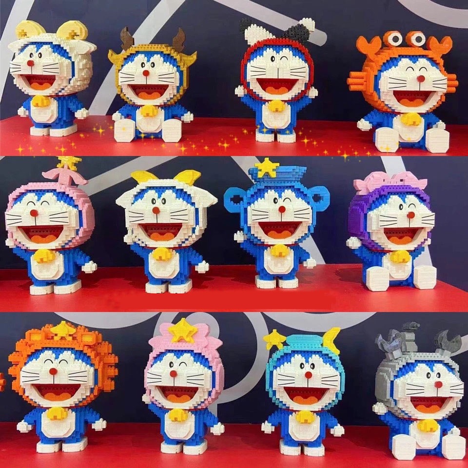 Bộ Đồ Chơi Lắp Ráp Mô Hình Doraemon Dễ Thương Xinh Xắn