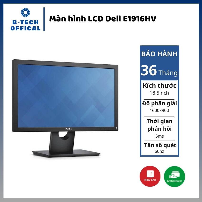 Màn hình Dell E1916HV 18.5&quot; Wide (Cổng VGA) - Hàng chính hãng