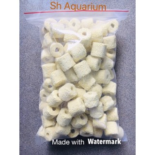 Vật liệu lọc cho bể cá cảnh, thủy sinh - Sứ nhẫn vàng (túi 1kg)
