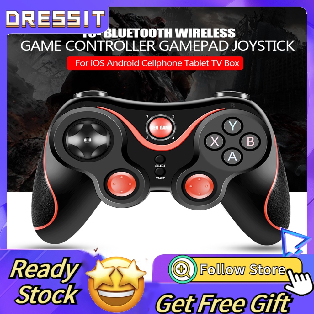 Tay Cầm Chơi Game Bluetooth Không Dây T3 Cho Ios Android Cellphone Tablet Tv Box
