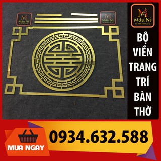 sx - DÁN TƯỜNG BÀN THỜ / Ốp trang trí bàn thờ MÂU NI dùng dán sau bàn thờ gia tiên, tủ thờ, bàn thờ chung cư, thờ phật
