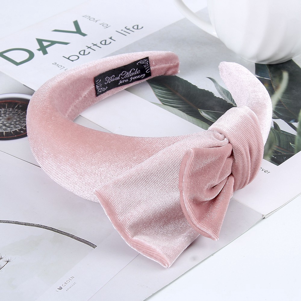 Băng đô nhung thắt nơ phong cách Hàn Quốc xinh xắn dành cho nữ