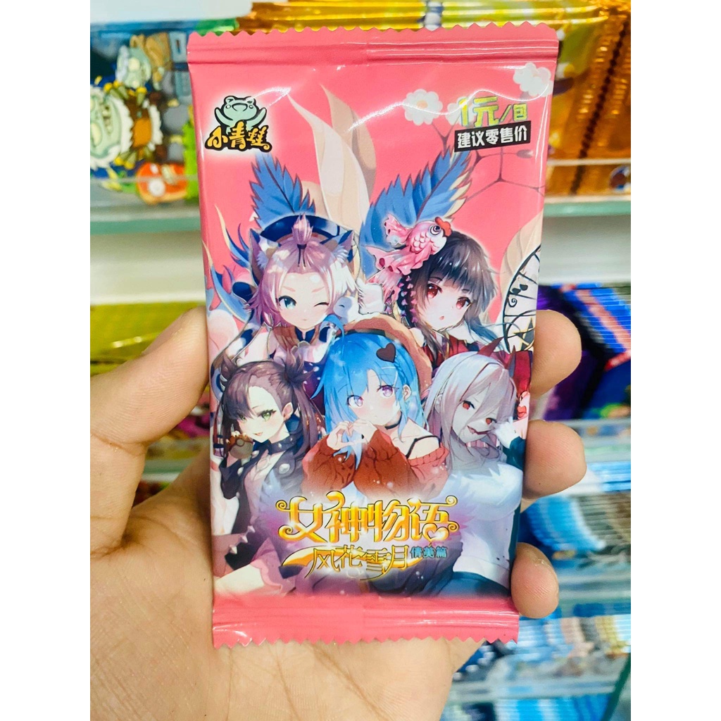 Tổng hợp Set 5 ảnh thẻ nhân phẩm Anime Digimon Waifu Jujutsu Kaisen Jojo Conan ngẫu nhiên chibi xinh xắn