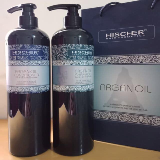 DẦU GỘI XẢ HISCHER ARGAN OIL 500ML*2