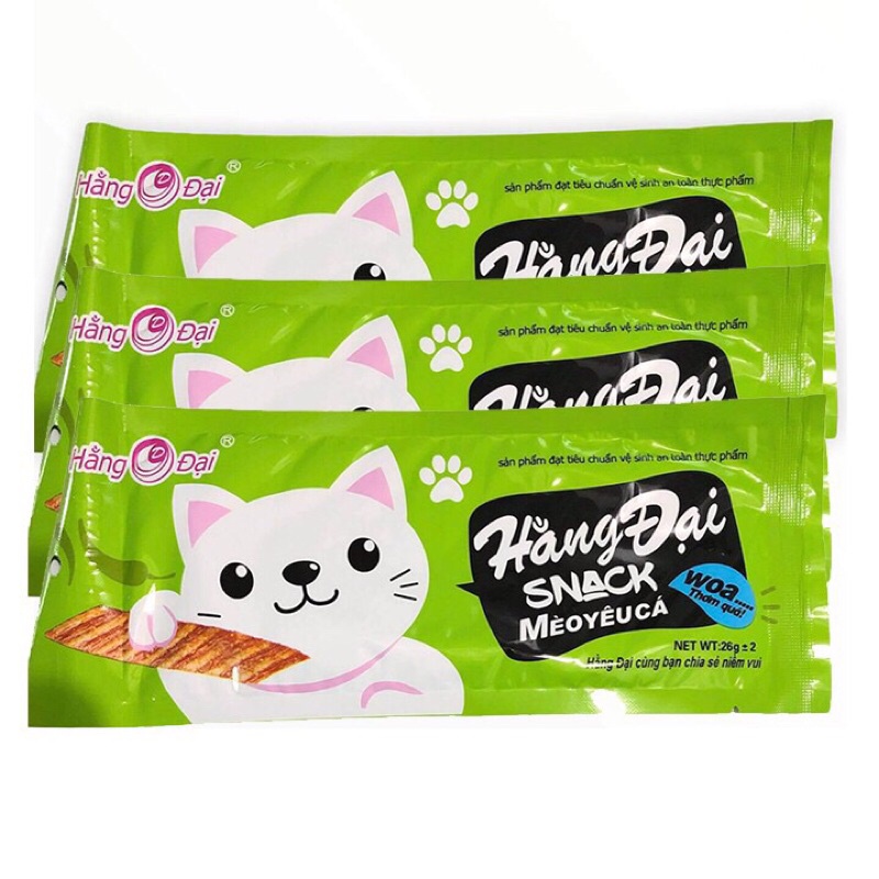 Snack mèo yêu cá hằng đại xanh