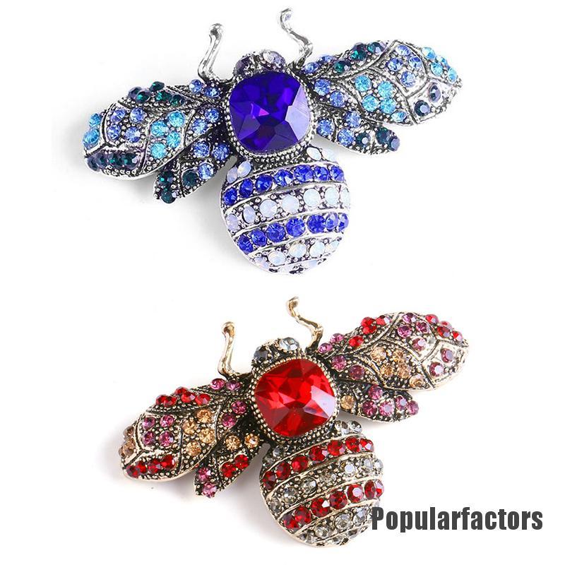 Ghim Cài Áo Hình Côn Trùng Đính Đá Nhân Tạo Thời Trang