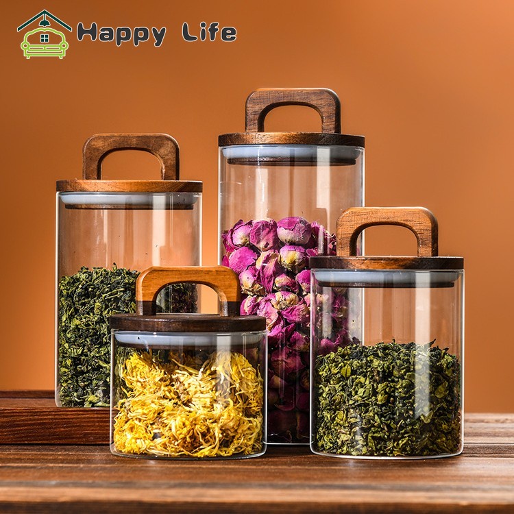 Hũ Thủy Tinh Trong Suốt Có Nắp Kẹp Tiện Dụng 550ML / 750ML / 1000ML / 1300ML
