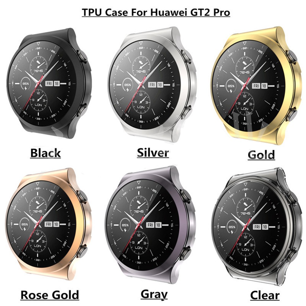 Đồng hồ đeo tay Huawei GT2 Pro Đồng hồ đeo tay thông minh Vỏ TPU Bảo vệ toàn màn hình cho GT2Pro Đồng hồ đeo tay GT 2 Pro Đồng hồ bảo vệ mềm Khung bìa Cap Khung