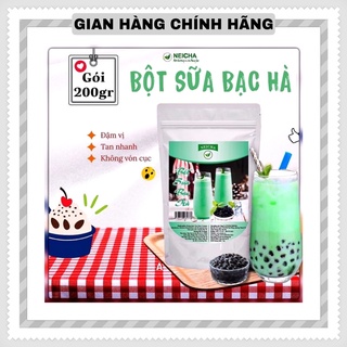 Trà sữa neicha vị bạc hà/ bột trà sữa pha sẵn tiện lợi, thơm ngon béo ngậy.
