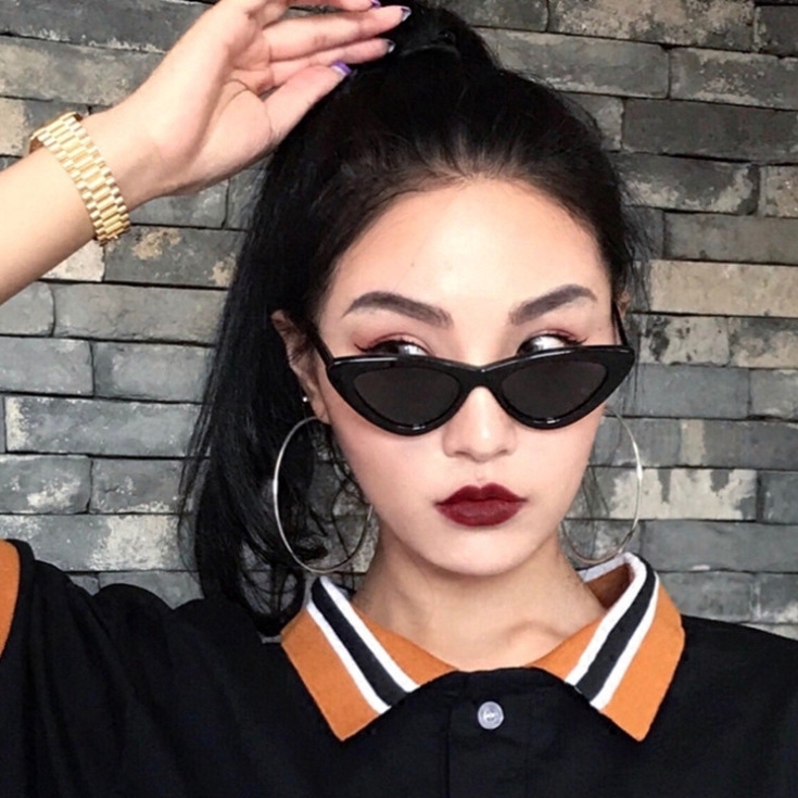 Kính Mát Gọng Mắt Mèo Cá Tính Hợp Thời Trang Cho Nữ