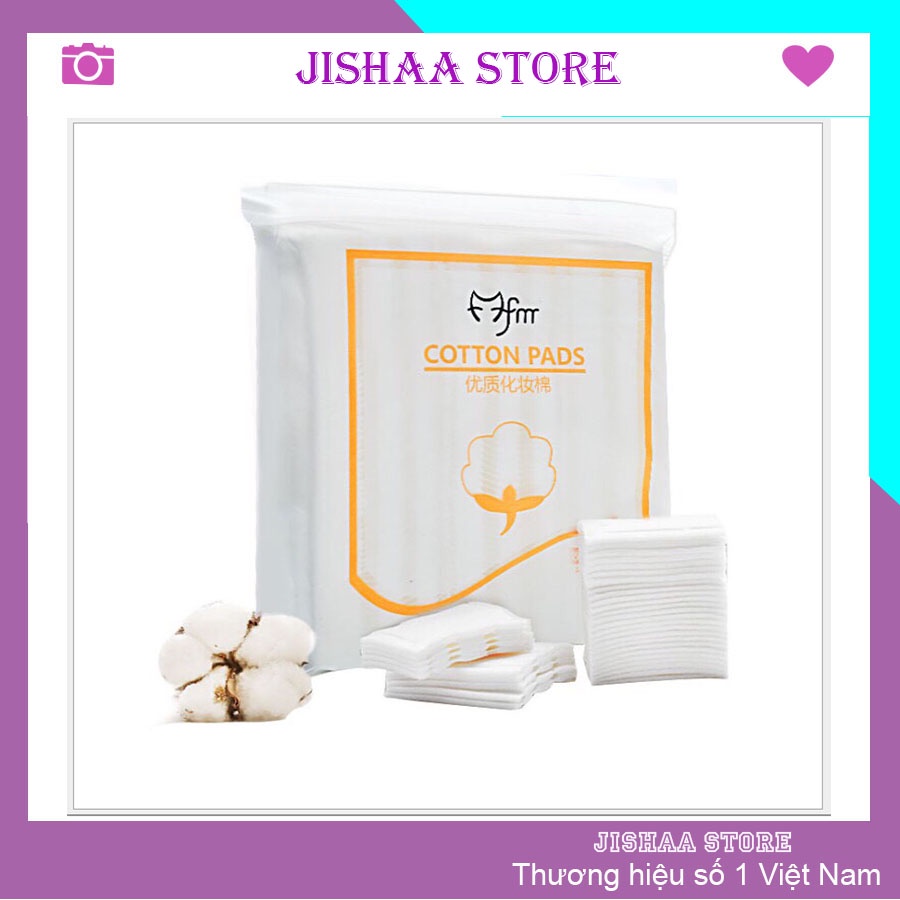 Bông Tẩy Trang 222 Miếng Cotton pad 3 lớp Làm Sạch Da Tẩy Trang Da Mặt mềm mịn chất lượng cao BTT08