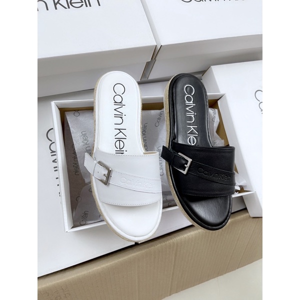 Dép ClAvin Klein Hàng Xuất Xịn Da Thật