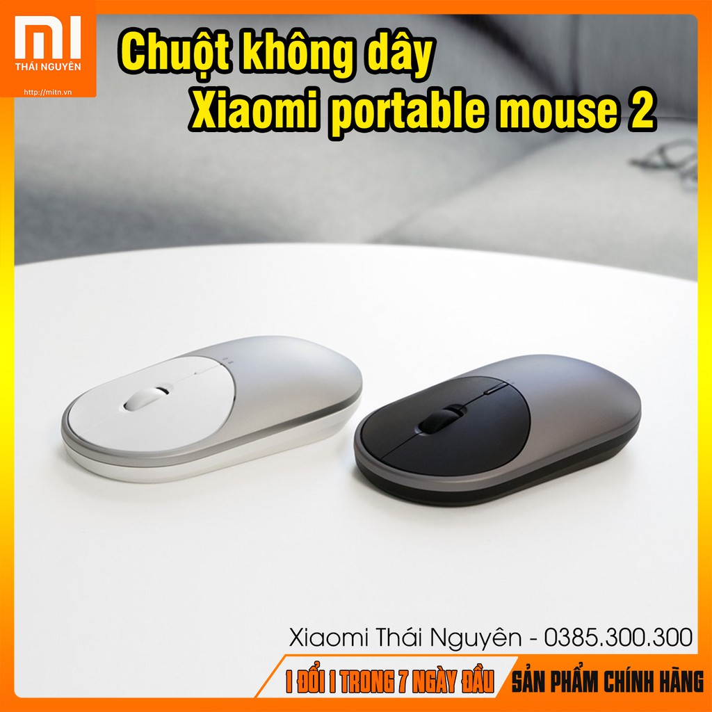 Chuột không dây Xiaomi portable mouse 2 Kết nối Bluetooth