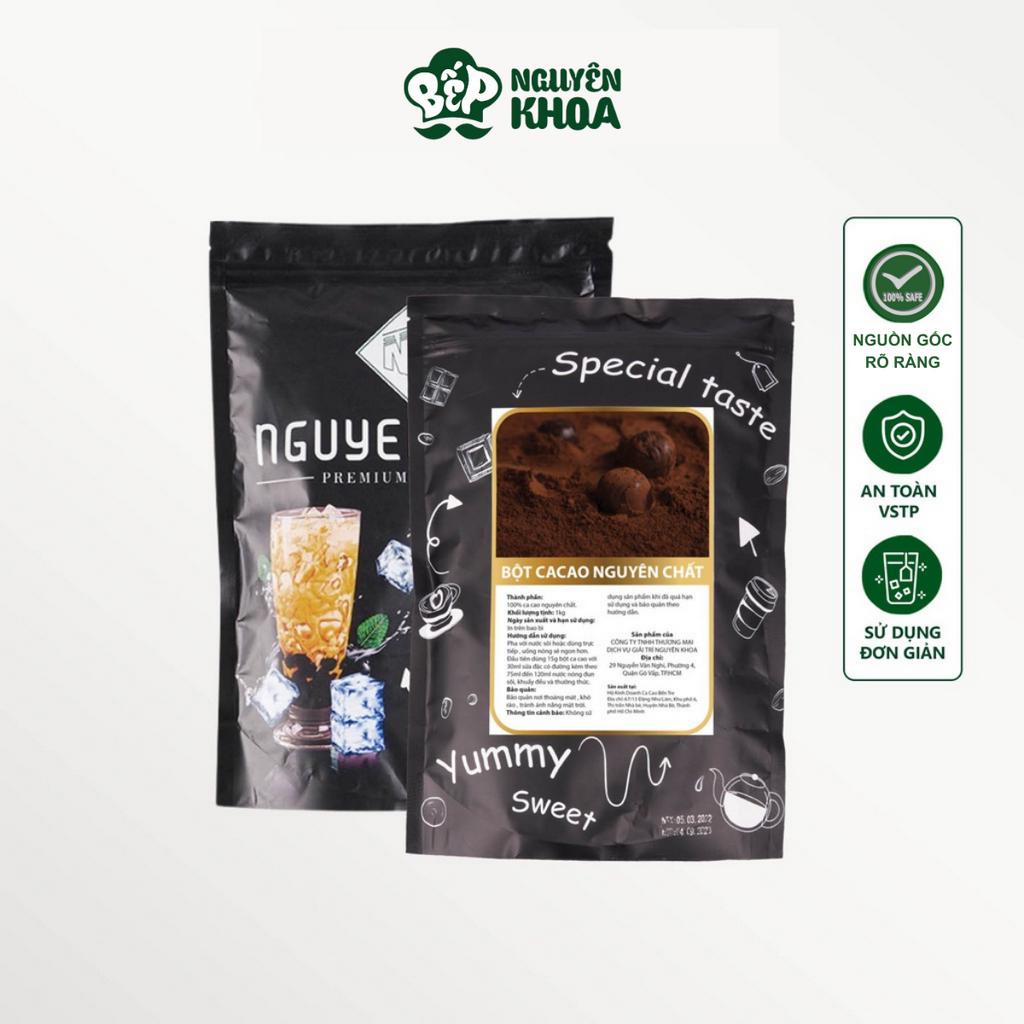 Mẫu thử bột ca cao nguyên chất nguyên khoa bịch 100g - BẾP NGUYÊN KHOA