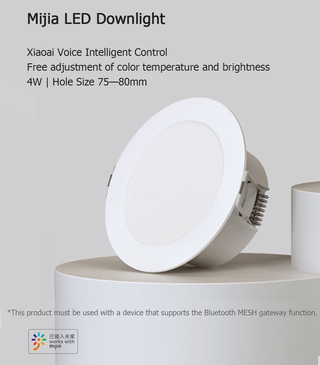 Đèn Led Downlight Xiaomi Mijia Thông Minh Điều Khiển Bằng Giọng Nói (Vcs01)