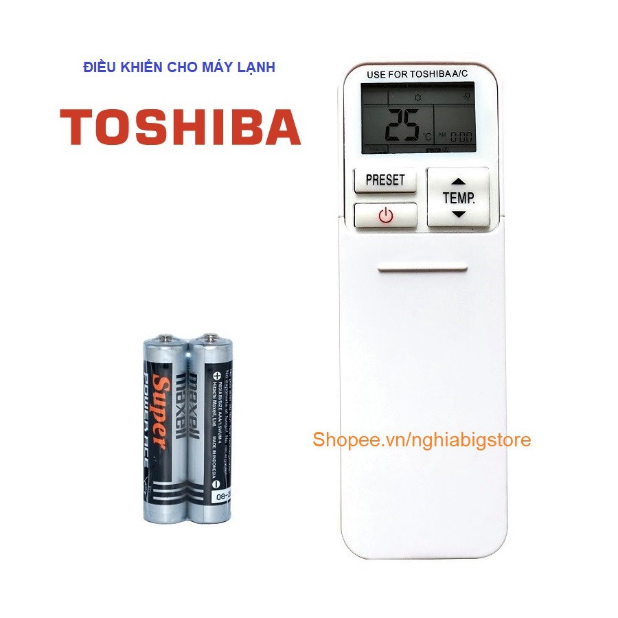Remote Điều Khiển Cho Máy Lạnh TOSHIBA, Điều Hòa Không Khí Inverter Grade A