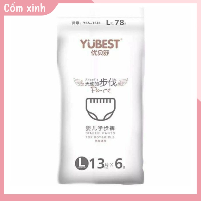 Combo 2 bịch Bỉm/tã dán Yubest angel nội địa Trung Quốc S90/M84/L78/XL72/XXL6