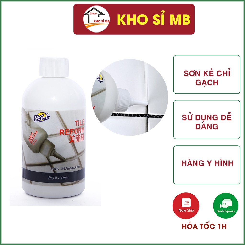 sơn kẻ chỉ gạch công nghệ hàn quốc,  keo chà ron sứ đa năng kho sỉ mb