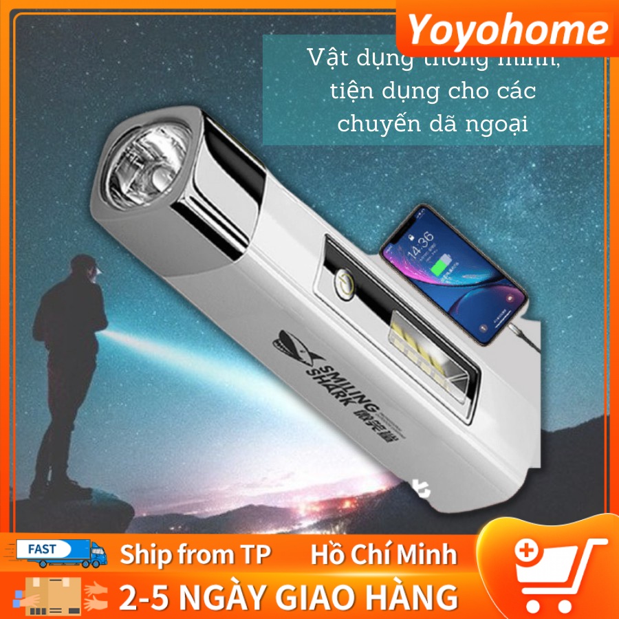Đèn pin kiêm sạc dự phòng đa năng