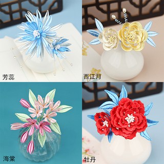 Phụ Kiện Cài Tóc Đính Hoa Kiểu Hán Phục Dễ Thương