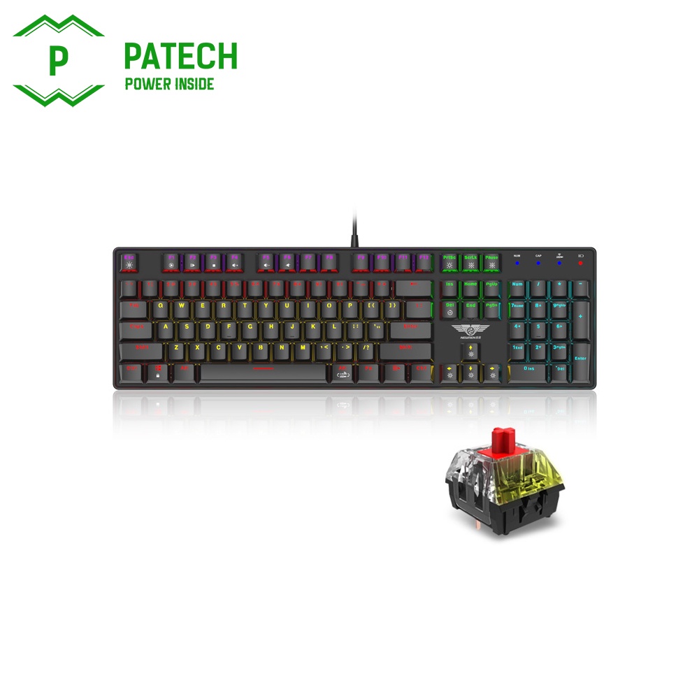 Bàn phím quang cơ không dây Newmen GM335,Hotswap,Keycap PBT siêu bền,độ bền trên 50M lần nhấp,LED nền, 2 chế độ kết nối