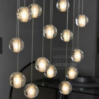 [Giá Rẻ - Uy Tín]  Đèn thả thông tầng hình giọt nước pha lê - Tặng kèm bóng led