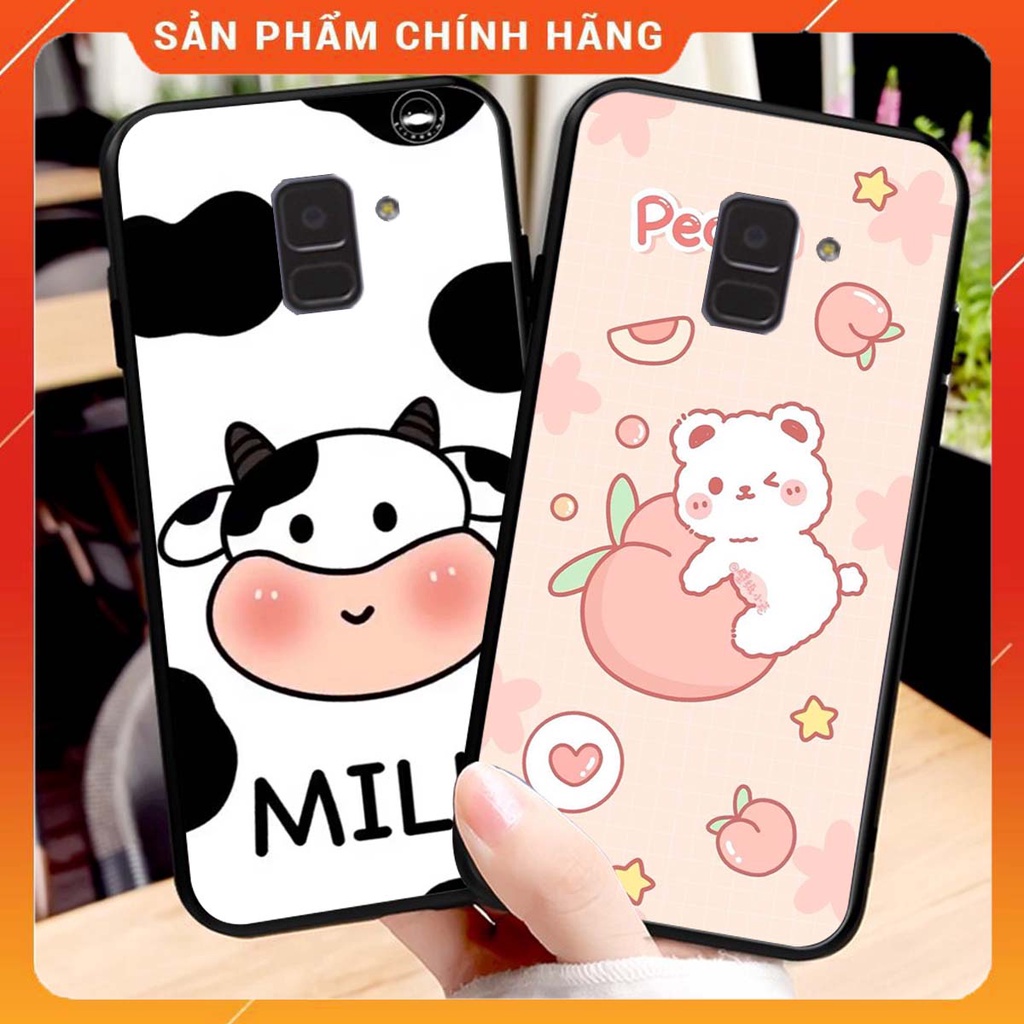 Ốp lưng Samsung A6 2018 / A8 2018 in hình Gấu xinh xắn, Bò sữa đáng yêu,  ĐẸP -  RẺ - XINH - ĐỘC ĐÁO